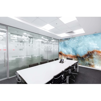 DIMEX ART s. r. o Самозалепваща се флизелинова фототапета светлосини кристали 375 x 250 см