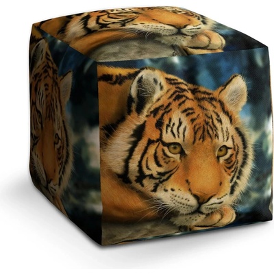 Sablio Taburet Tiger: 40x40x40 cm