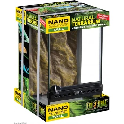 EXO TERRA NATURAL TERRARIUM NANO TALL / ADVANCED REPTILE HABITAT 20 x 20 x 30 cm - терариум - ГЕРМАНИЯ - PT2601