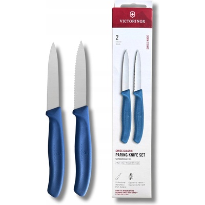 Victorinox Sada kuchyňských nožů na zeleninu SWISS CLASSIC 8 cm 2 ks modrá6.7692.2C1