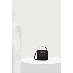 KARL LAGERFELD чанта crossbody дамска от кожа K/SIGNATURE (B4W30008)