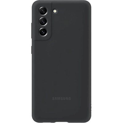 Samsung Silicone Cover EF-PG990TB - оригинален силиконов кейс за Samsung Galaxy S21 FE (тъмносив)