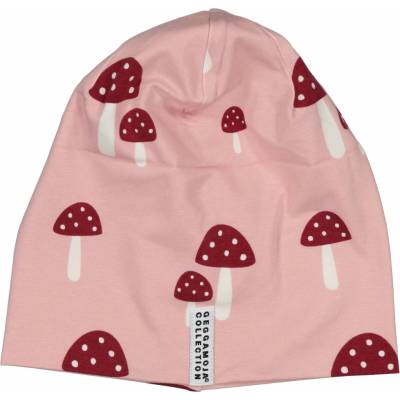 Detská bambusová čiapka Geggamoja ružová Pink Mushroom