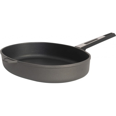 SKK Profesionální titanová pánev na ryby Titanium Durit Indukce nerez ručka 38 x 26 cm