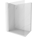 Mexen Kioto-X L Стенна преграда за душ тип Walk-in 60 x 200 см, прозрачна 10 мм, бяла - 800-060-107-20-00-X (800-060-107-20-00-X)
