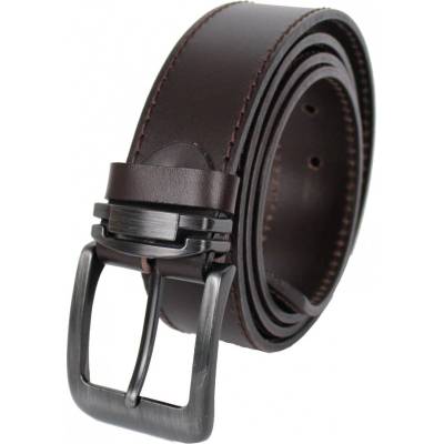 Scorteus pánský kožený opasek SC 20507/1 tm. hnědý