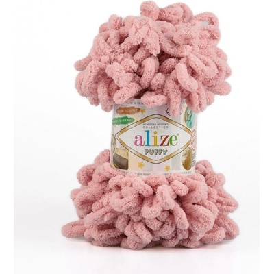 Alize příze Puffy 161 jemná starorůžová