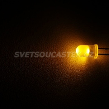 LED 5mm žlutá 360mcd 30° difúzní Wenrun LUY50330