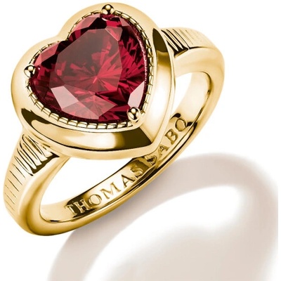 Thomas Sabo prsteň Red Heart Zirconia TR2524 414 10