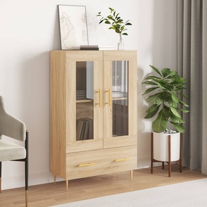 vidaXL Висок шкаф, сонома дъб, 69, 5x31x115 см, инженерно дърво (828287)