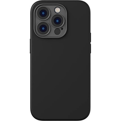 Baseus Liquid Silica MagSafe Gel Case (ARYC000503) - силиконов (TPU) калъф с MagSafe и стъклено защитно покритие за дисплея на iPhone 14 Pro Max (черен)