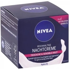 Nivea Подхранващ нощен крем 50мл