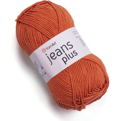 Yarn Art Jeans Plus 85 tmavá cihlová