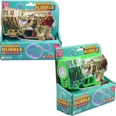 Pistole bublifuk dinosaurus na baterie 16 cm