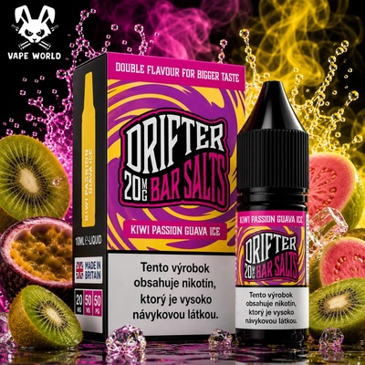 Drifter Bar Salts Cotton Kiwi Passionfruit Guava Ice 10 ml 20 mg