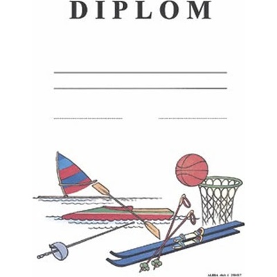 Diplom: Sportovní hry / formát A4 karton silný