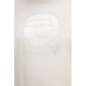 Karl Lagerfeld Тениска Karl Lagerfeld в бежово с принт 554221.755032 (554221.755032)