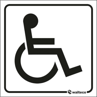 Walteco WC invalida, 80x80mm, nálepka Množstvo: 1 ks , 20108