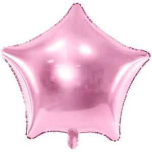 Party Deco Фолиев Балон Звезда в Светло Розово, 48см (fb3m-081j)