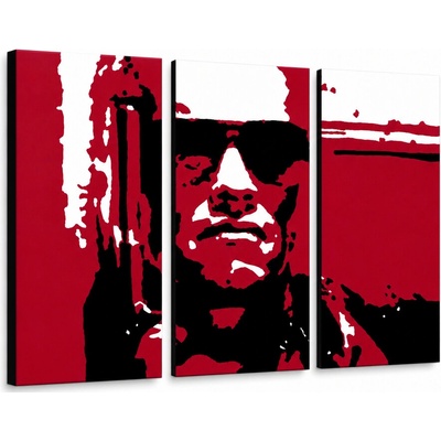 Ručne maľovaný POP Art obraz TERMINATOR - 120x80 cm