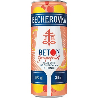 BECHEROVKA TONIC grep limo BETON 4,9 % 0,25 (plech) – Zbozi.Blesk.cz