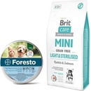 Krmivo pre psov Brit Care Mini Dog Light & Sterilised Rabbit & Salmon 7 kg