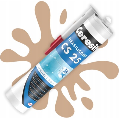 Ceresit CS 25 sanitární silikon 280 g toffi