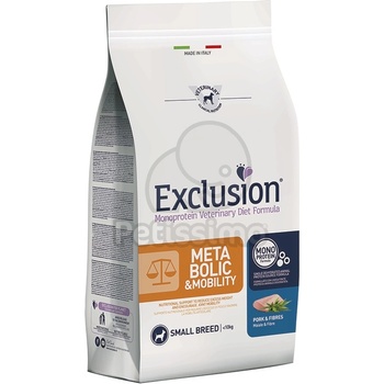 Exclusion Metabolic & Mobility Pork & Fibres Small Breed 2 kg