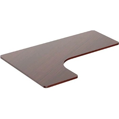 Lama Plus ERGODESK CORNER rohová 160x110-60x2,5 cm laminovaná dřevotříska ořech