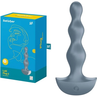 Вибриращ анален стимулатор, 14см. - Lolli Plug 2, Ice Blue (SATISFY242)