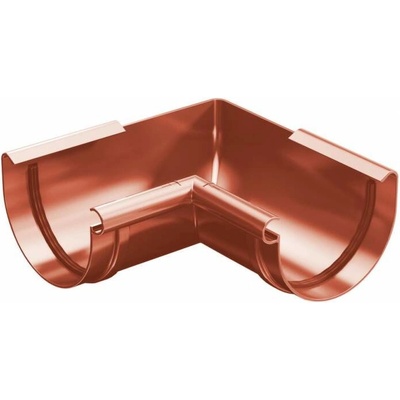 Gutta Aqua Roh PVC žlabu vnitřní 125 mm / 90° cihlově červený