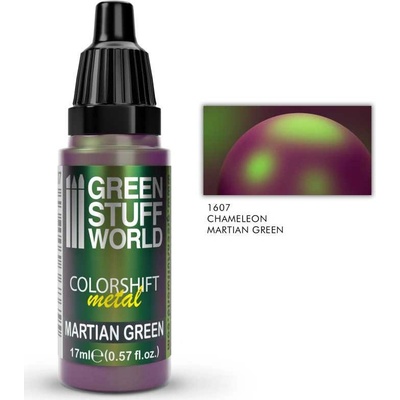 Green Stuff World Colorshift Chameleon Metal acrylic Paint Martian green 17 ml