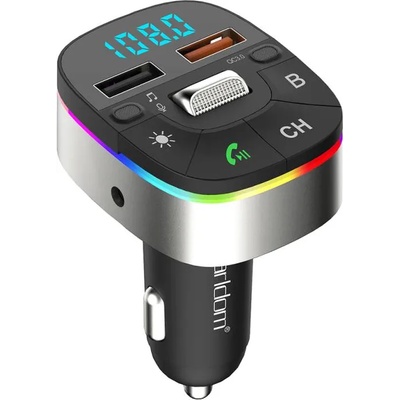 Earldom FM Трансмитер Earldom ET-M74, Bluetooth, USB, Micro SD, QC 3.0, Черен - 17720