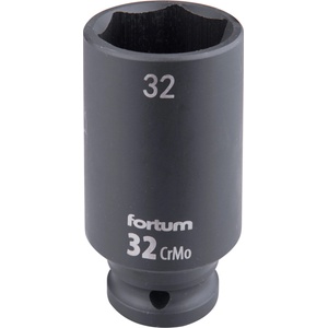 Fortum машинна (ударна) муфа 1/2", 32 mm, L 78 mm, почернена, FORTUM