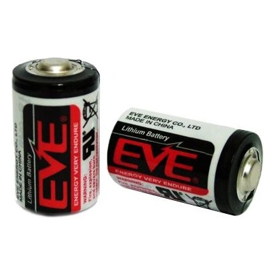 EVE Литиево тионилхлоридна батерия eve 3.6 v 1-2aa er14250 -std-с пъпка- eve battery (1-2aa er14250)
