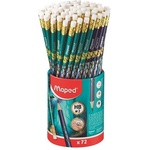 Maped Графитни моливи с гума, моливник, HB, триъгълни, MAPED "Dragon dragon", 72 бр. 851830 (851830)