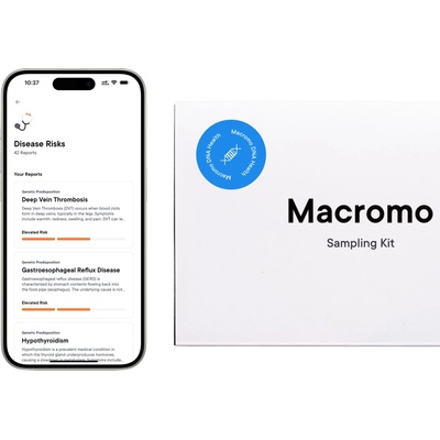 MACROMO DNA Health genetický test pre zdravie 2 ks