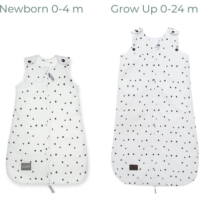 Sleepee Rastúca súprava celoročných vakov Newborn & Grow Up Bodky