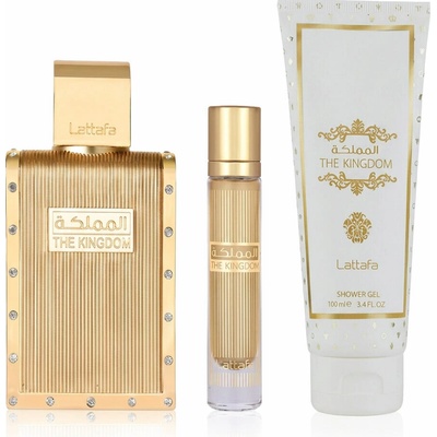 Lattafa The Kingdom EDP 100 ml + EDP mini 12 ml + SG 100 ml