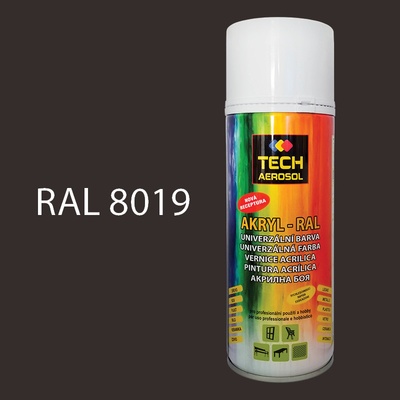 TECH AEROSOL Univerzální akrylová 400 ml šedohnědá lesk