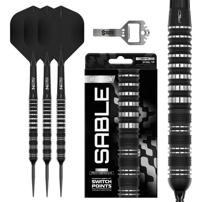 Šipky steel Red Dragon Sable Parallel 21g SP 90% wolfrám