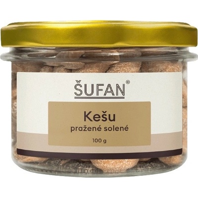 Šufan Ořechy ve skle kešu pražené solené 100 g