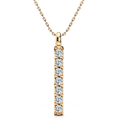 SAVICKI Колие Share Your Love: злато, лабораторни диаманти