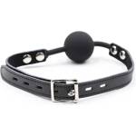  Ohmama fetish - Силиконов ball гег с leather belt (padlock включен)