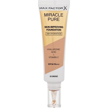 Max Factor Miracle Pure Skin dlouhotrvající make-up SPF30 55 Beige 30 ml