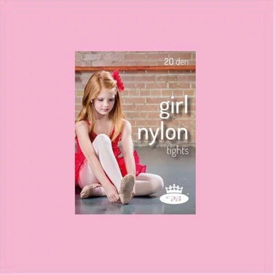 Dievčenské pančuchy Girl Nylon 20 den ružová