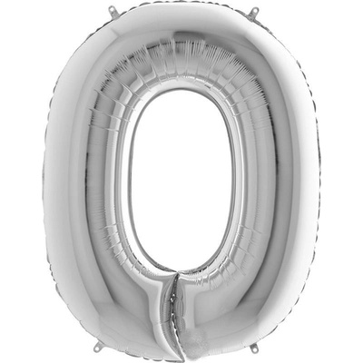 Fóliové číslo 0 stříbrné 102 cm