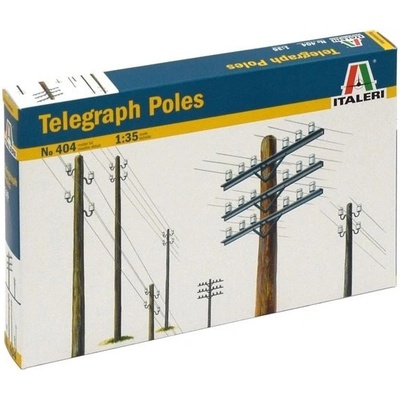 Italeri Model Kit doplňky 0404 TELEGRAPH POLES 1:35