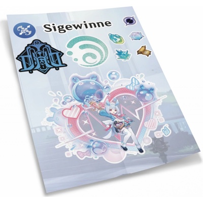 Genshin Impact Sada 10 samolepek Sigewinne