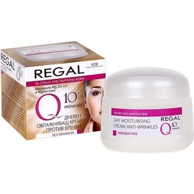 Regal Q10 Дневен крем против бръчки с минерали за суха и чувствителна кожа 50 мл